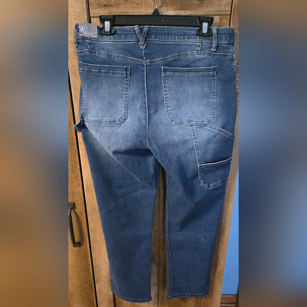 Wit and Wisdom Slim Straight Stretch Denim Jeans - Picture 7 of 7